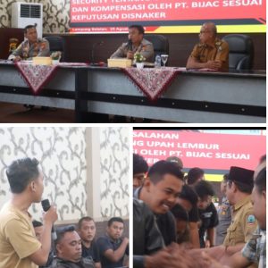 Polres Lampung Selatan Fasilitasi Mediasi Sengketa Tenaga Kerja PT BIJAC dan Security
