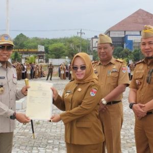 Pemkab Mesuji Terima 30 Sertifikat Hak Pakai BMD