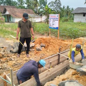 Kampung Karya Murni Jaya Bangun 1 Unit Gorong – Gorong Dengan Dana Desa