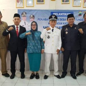 Sekda Lampung Selatan Supriyanto Resmi Lantik Pj Kades Karya Tunggal 