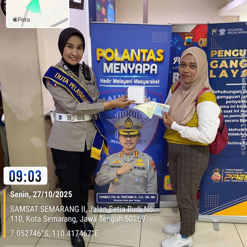 Samsat Kota Semarang 2 Apresiasi Warga Taat Bayar Pajak