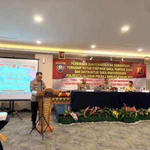 Ditbinmas Polda Lampung Gelar Pembinaan dan Peningkatan Kemampuan Saka Bhayangkara Tahun 2025
