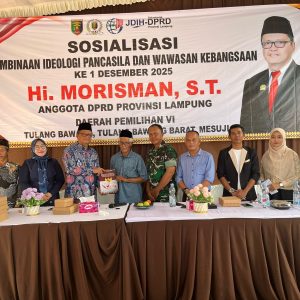 Morisman ST, Anggota DPRD Lampung Fraksi PAN Sosialisasikan Pembinaan Ideologi Pancasila dan Wawasan Kebangsaan