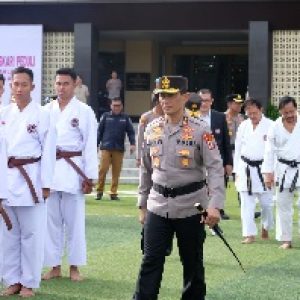 Kapolda Lampung Buka Ujian Sabuk Hitam Karate Inkanas Regional Zona I 2025