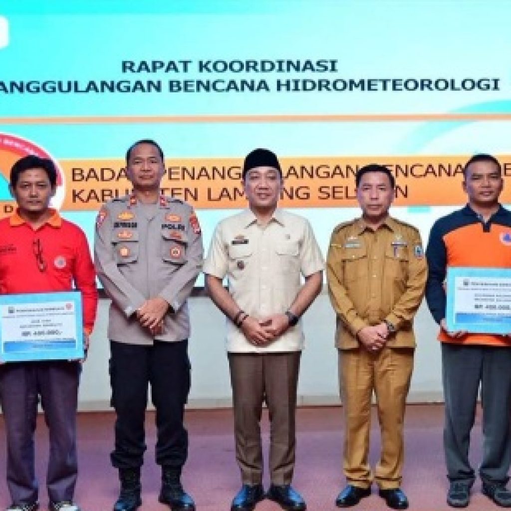 Pemkab Lamsel Perkuat Kesiap siagaan Lintas Sektoral Dalam Mengantisipasi Potensi Bencana Hidrometeorologi