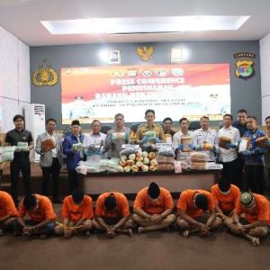Polres Lampung Selatan Ungkap Barang Bukti Narkotika Sepanjang 2025 Senilai Rp230 Miliar Dimusnahkan
