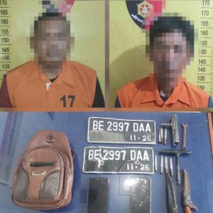 Pelaku Curanmor Ditangkap Saat Patroli Polisi di Palas, Bawa Kunci T dan Senjata Tajam
