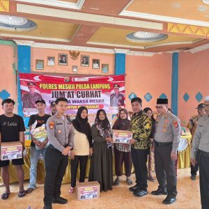 Polres Mesuji Laksanakan Kegiatan Jum’at Curhat Sekaligus Bakti Polri