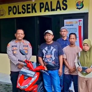 Motor Korban Curanmor Dikembalikan kepada pemilik, Warga Apresiasi Kinerja Polsek Palas