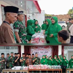 Bulan Penuh Berkah, Koramil 421-03/Pnh Bersama Pemdes Bangunrejo Bagikan Takjil ke Masyarakat 