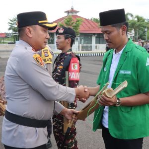 Polres Mesuji Melaksanakan Apel Sabuk Dan Kentongan Kamtibmas di Wilayah Hukumnya