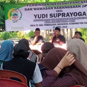 Anggota DPRD Lamsel Yudi Suprayoga Melaksanakan IPWK Di kec, Ketapang