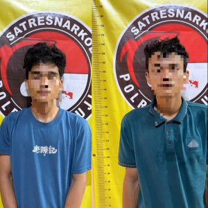 Kedapatan Memiliki Narkotika Jenis Sabu Dua Pria Diamankan Jajaran Sat Res Narkoba Polres Mesuji