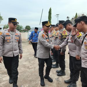 Kapolres Mesuji Bersama Ketua Bhayangkari cabang mesuji Lakukan Kunjungan Kerja ke Mapolsek Mesuji Timur