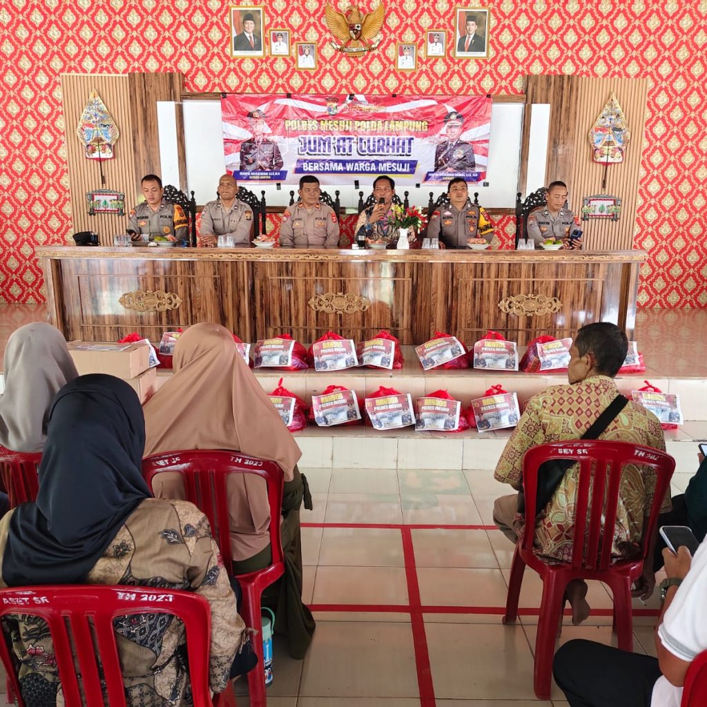Jumat Curhat Sat Binmas Polres Mesuji di Desa Sumber Rejo, Sinergi Dengar Aspirasi dan Salurkan Bantuan Sosial