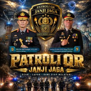 Patroli Janji Jaga’ Jadi Cara Polisi Hadir di Tengah Warga, Polda Lampung Perkuat Pengamanan lewat Tim QR Presisi