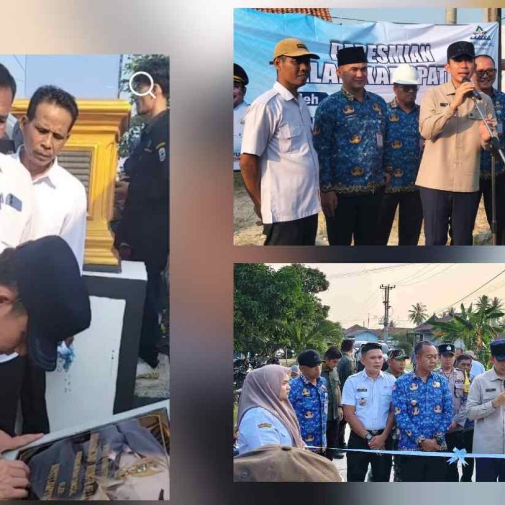 Bupati Radityo Egi Pratama Resmikan Jalan Kabupaten di Kecamatan Ketapang dan Sragi