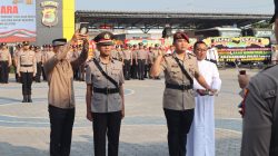 AKBP Toni Kasmiri Pimpin Kenaikan Pangkat 52 Personel dan Lantik Kabag Log serta Kasat Reskrim Polres Lampung Selatan‎