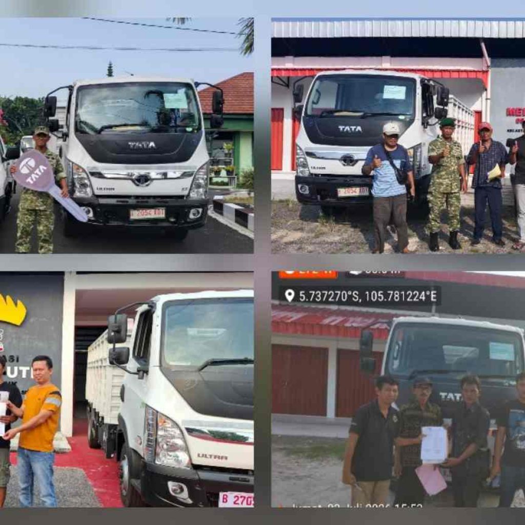 Babinsa Koramil 421-03/Pnh Kawal Pendistribusian Armada Operasional Kopdes Merah Putih