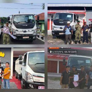 Babinsa Koramil 421-03/Pnh Kawal Pendistribusian Armada Operasional Kopdes Merah Putih