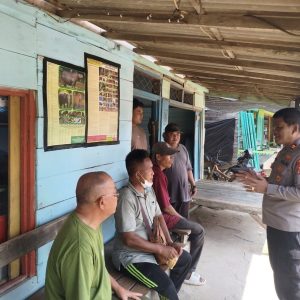 Sat Binmas Polres Mesuji Adakan Penyuluhan Kepada Warga Register 45 Pasca Dibunuhnya Satwa Di lindungi Tapir