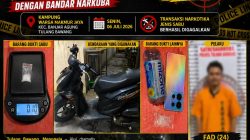 Aksi Kejar-Kejaran Satresnarkoba Polres Tulang Bawang Dengan Bandar Narkoba, Pelaku Di bekuk Saat Berusaha Buang Barang Bukti