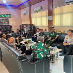 Perkuat Soliditas dan Sinergitas, Kapolres Mesuji Bersama PJU Jalin Silaturahmi ke Kodim 0426/TB