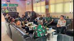 Perkuat Soliditas dan Sinergitas, Kapolres Mesuji Bersama PJU Jalin Silaturahmi ke Kodim 0426/TB