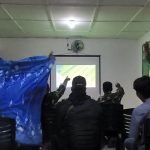 Koramil 421-03/Pnh, Selenggarakan Nobar Sepak Bola Gembira Bersama Warga 