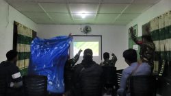 Koramil 421-03/Pnh, Selenggarakan Nobar Sepak Bola Gembira Bersama Warga 